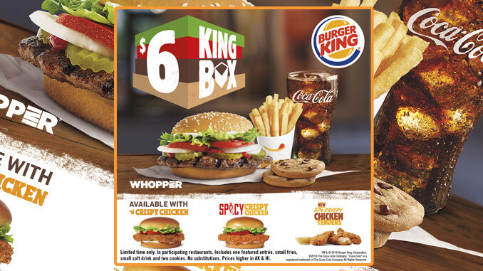 Burger King Launches New $6 King Box