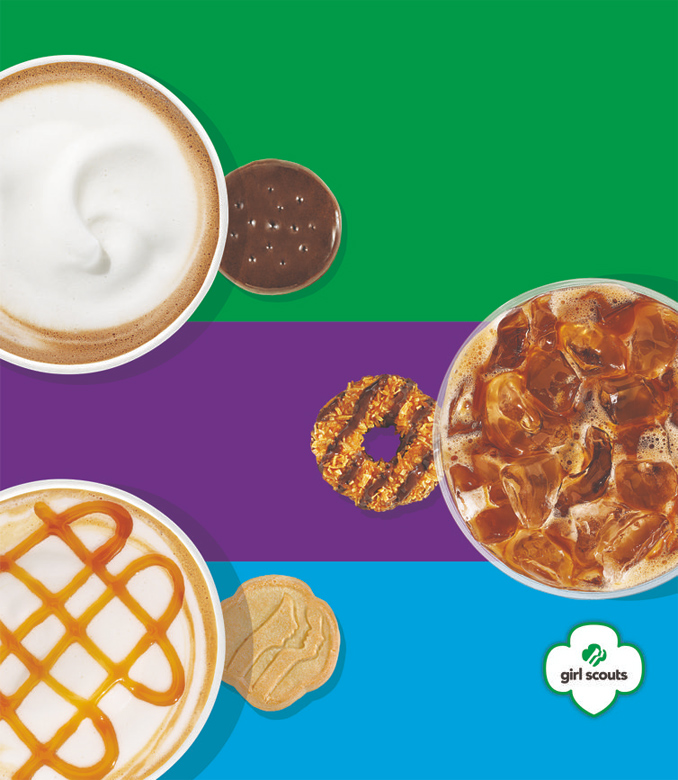 Coffee flavors inspired by Girl Scout Cookies