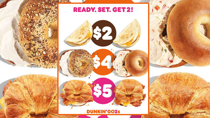 Dunkin’ Adds New Go2s Value Menu Options