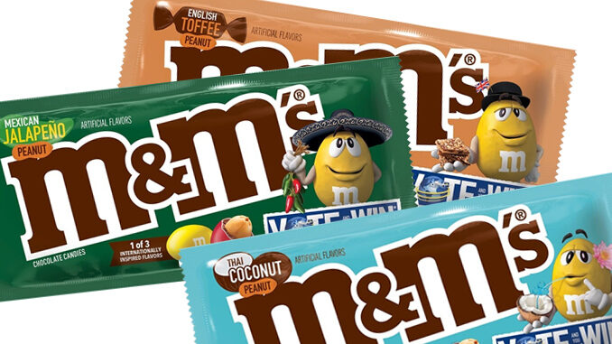 M&M's Unveils Three New Flavors: Mexican Jalapeño Peanut, Thai Coconut Peanut And English Toffee Peanut