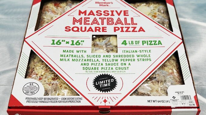 Sam’s Club Just Dropped The New 4-Pound Massive Meatball Pizza
