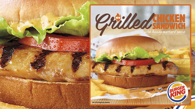 Burger King Debuts New Grilled Chicken Sandwich With Honey Mustard Sauce