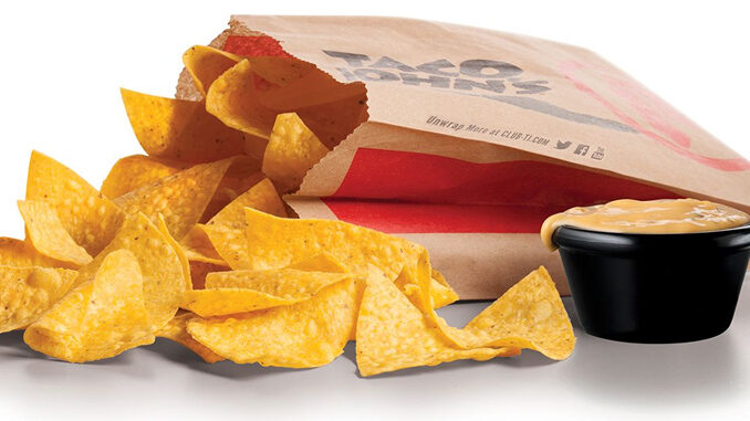 Free Chips And Nacho Cheese For Taco John's App Users On February 24, 2019
