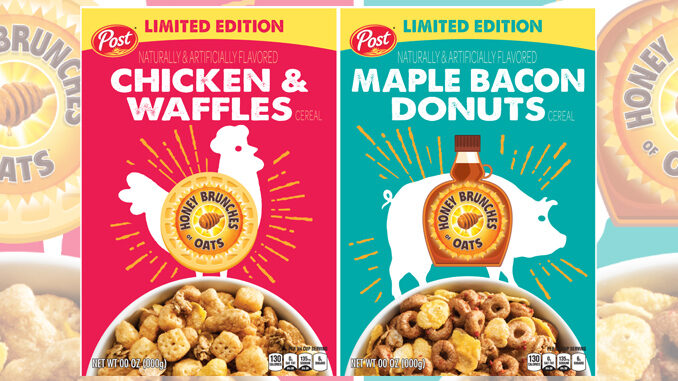 New Post Chicken & Waffle And Post Maple Bacon Donut Cereals Coming To Walmart On March 7, 2019