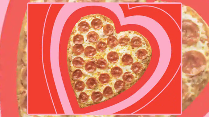 Papa John’s Welcomes Back Heart-Shaped Pizza For Valentine’s Day 2019