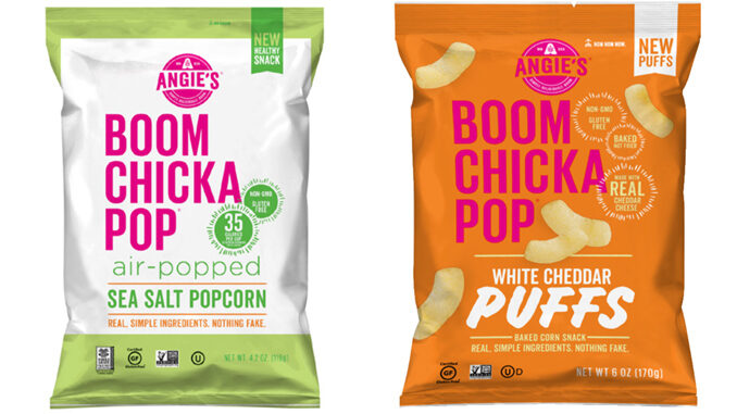 Angie’s Boomchickapop Adds New White Cheddar Puffs And Sea Salt Air-Popped Popcorn