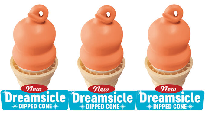 Dairy Queen Spotted Selling A New Dreamsicle Dipped Cone