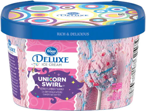 Kroger Unveils New Deluxe Unicorn Swirl Ice Cream