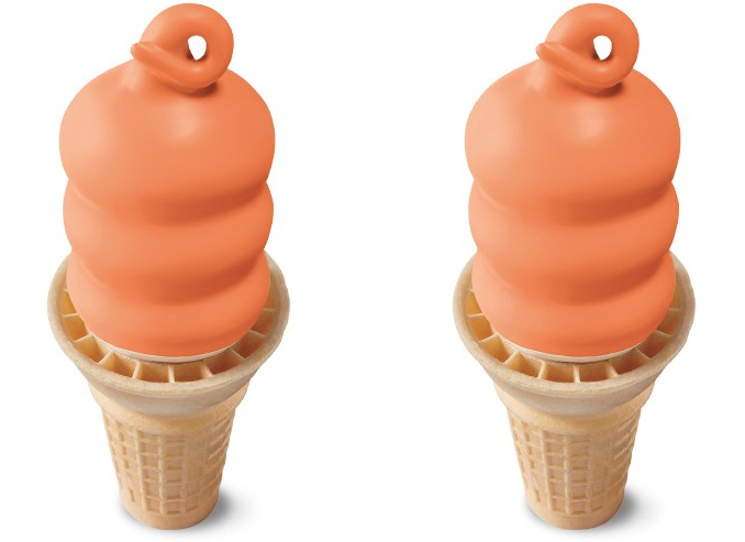 Dreamsicle Dipped Cone