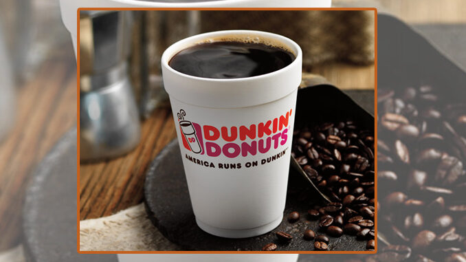 Dunkin' Offers Medium Hot Or Iced Coffee for $1 On April 15, 2019 (Perks Rewards Members)