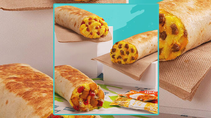 Free Grilled Breakfast Burrito With Any Online Purchase At Taco Bell Through May 11, 2019