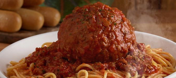 Giant Meatball with Spaghetti