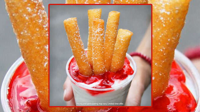 New Strawberry Funnel Cake Stacker Arrives At Checkers And Rally’s