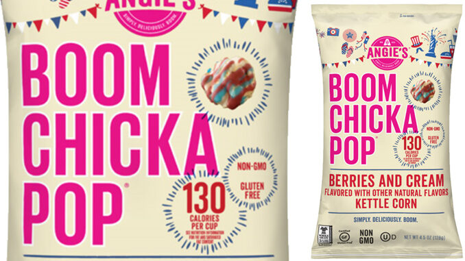 Angie’s Boomchickapop Launches New Berries And Cream Flavored Kettle Corn Popcorn
