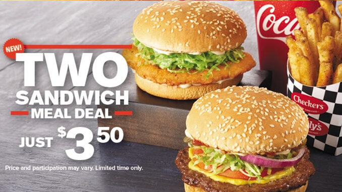 Checkers And Rally’s Serves Up New 2 Sandwich Meal Deal For $3.50