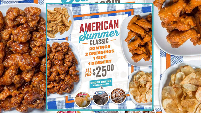 Wing Zone Puts Together New $25 American Summer Classic Deal