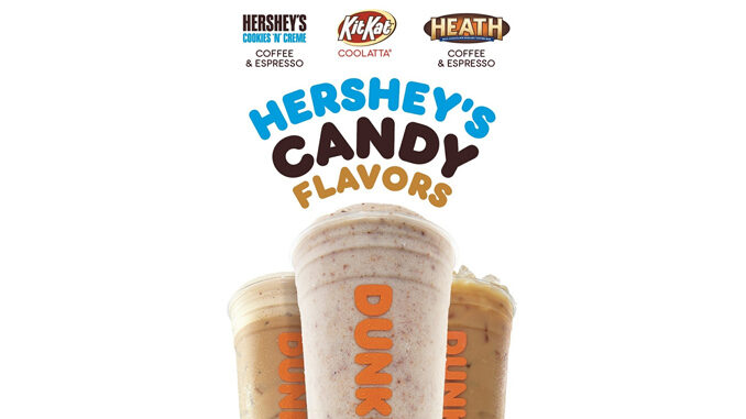 Dunkin’ Unveils New Line Of Hershey Candy Flavors