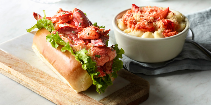 Lobster Roll and  Lobster Mac & Cheese 
