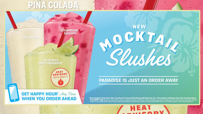 Sonic Spotted Selling New Reaper Spicy Margarita Mocktail Slush As Part Of New Mocktail Slush Lineup