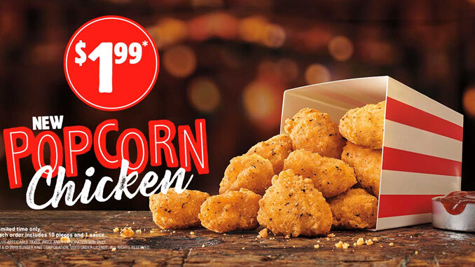 Burger King Fries Up New Popcorn Chicken In Canada