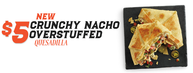 Crunchy Nacho Overstuffed Quesadilla