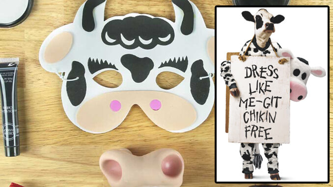 Dress up like a cow and get free Chick-fil-A