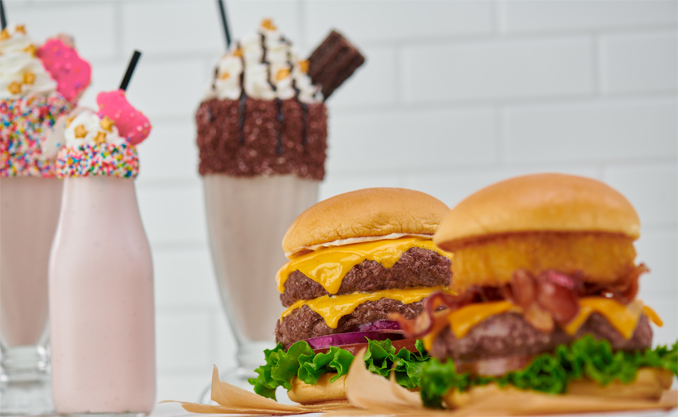 Hard Rock Cafe Boozy Milkshakes and Steak Burgers