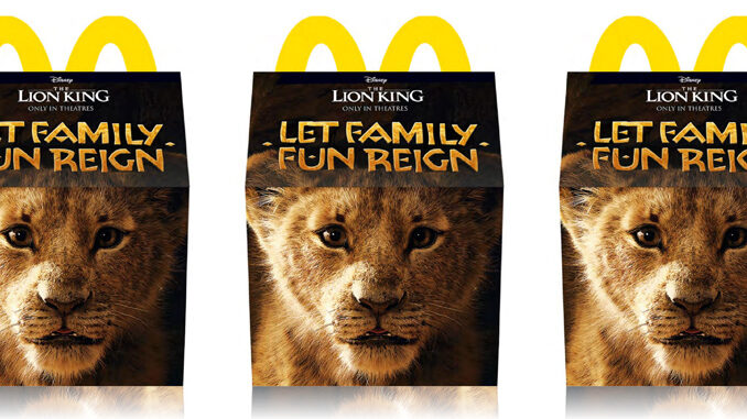 McDonald’s Puts Together New Lion King-Themed Happy Meal Boxes