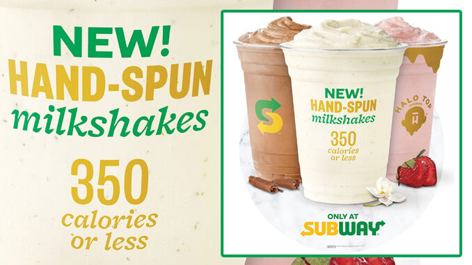 Subway Unveils New Hand-Spun Halo Top Milkshakes