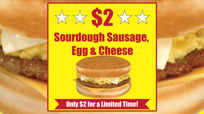 $2 Sourdough Sausage, Egg And Cheese Breakfast Sandwiches At Spangles For A Limited Time