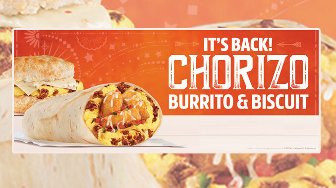 Carl’s Jr. Welcomes Back The Chorizo Egg, & Cheese Biscuit And Burrito