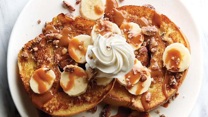 Corner Bakery Cafe Introduces New Bananas Foster Cinnamon Roll French Toast