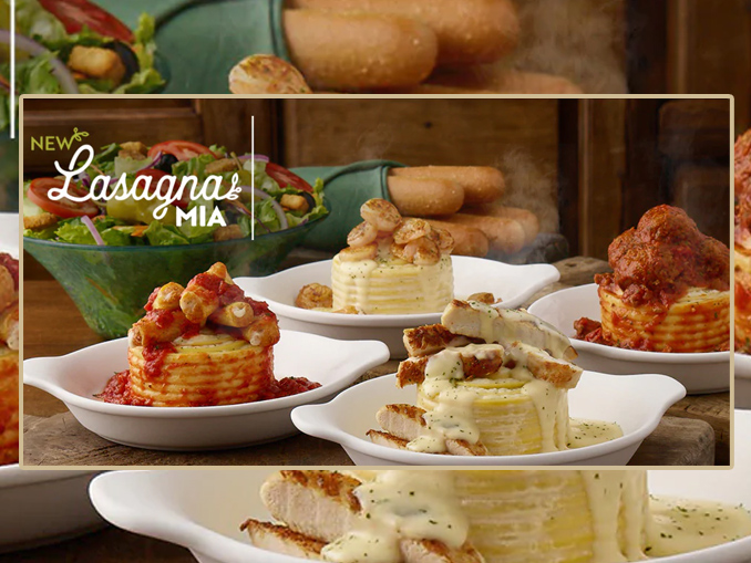 Create Your Own Lasagna Mia Promotion Is Back At Olive Garden For