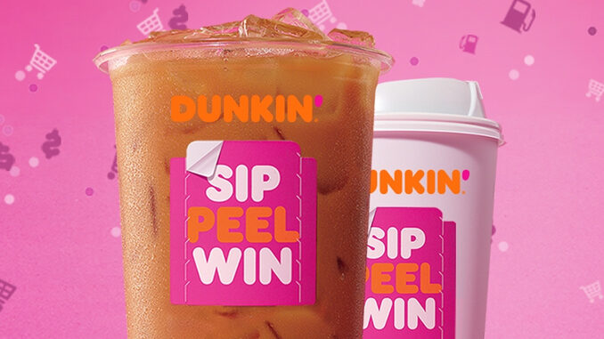 Dunkin's "Sip. Peel. Win." Game Is Back Through September 24, 2019