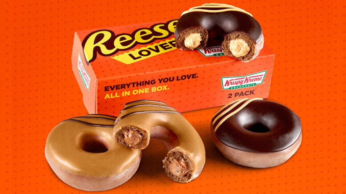 Krispy Kreme Unveils 2 New Reese’s Lovers Original Filled Doughnuts