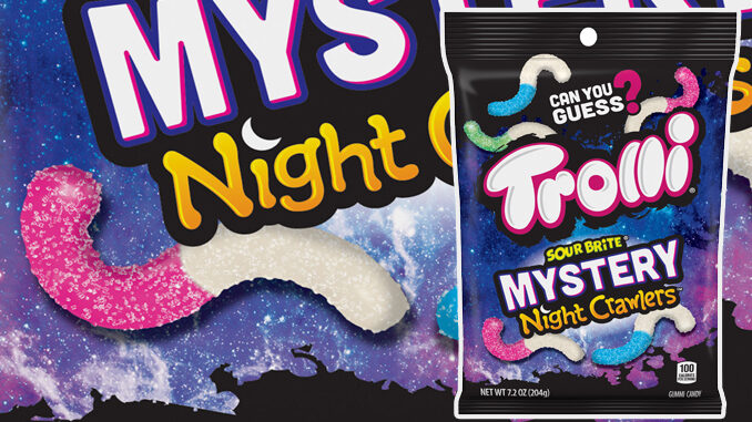Trolli unveils its first-ever mystery candy with the introduction of new Trolli Sour Brite Mystery Night Crawlers.