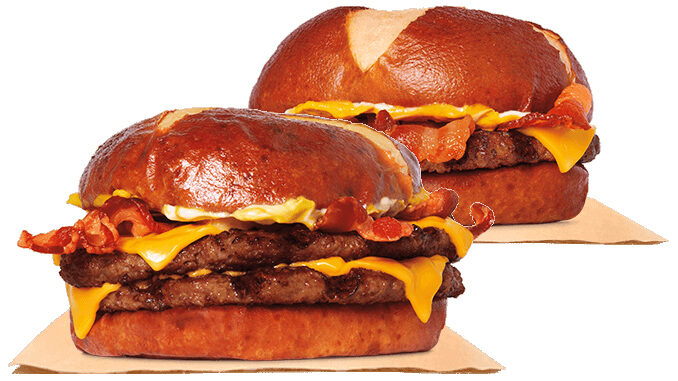 Burger King Officially Launches New Pretzel Bacon King Sandwich