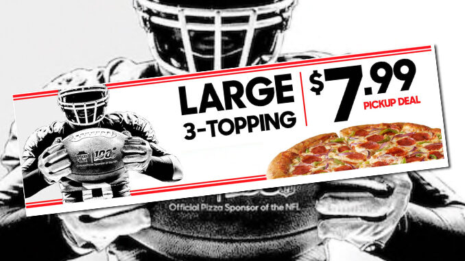 Pizza Hut Celebrates 2019 Football Season With Large 3-Topping $7.99 Pickup Deal