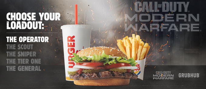 Call of Duty themed BK Meal