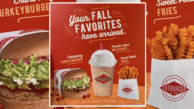 Fatburger Introduces New Cranberry Turkeyburger And Pumpkin Spice Shake As Part Of 2019 Fall Menu