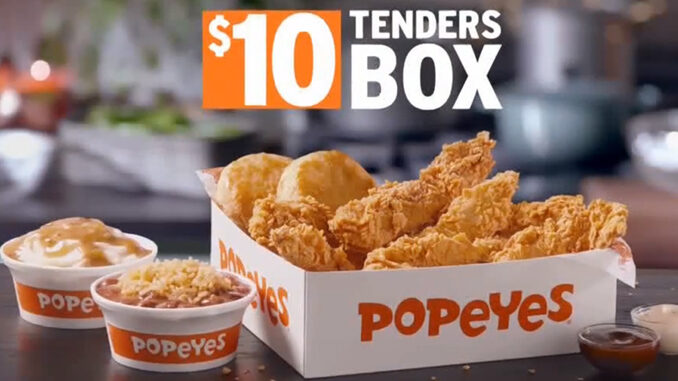 Popeyes Puts Together New $10 Tenders Box Deal