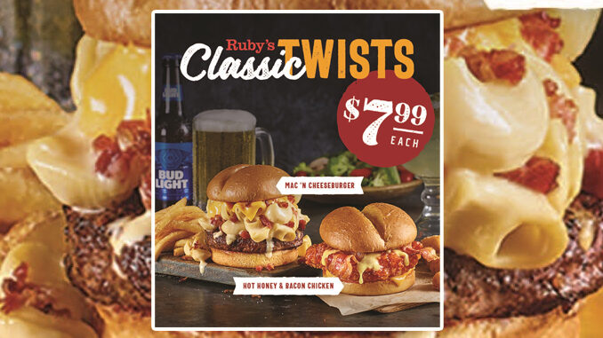 Ruby Tuesday Unveils New Mac ‘n Cheeseburger And Hot Honey & Bacon Chicken Sandwich As Part Of Classic Twists Menu
