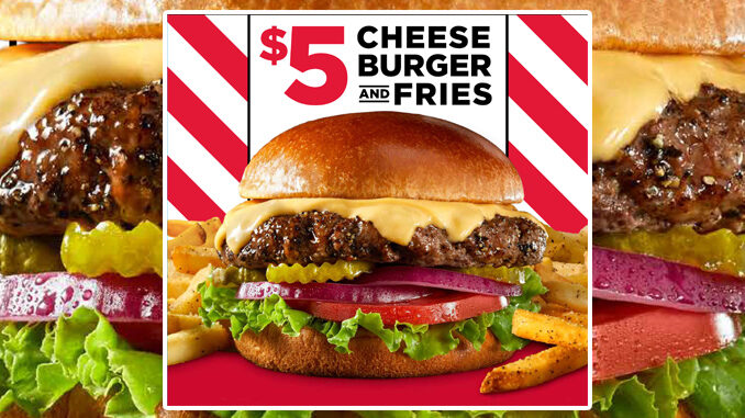 TGI Fridays Offers $5 Cheeseburger And Fries Deal Every Day Through November 3, 2019