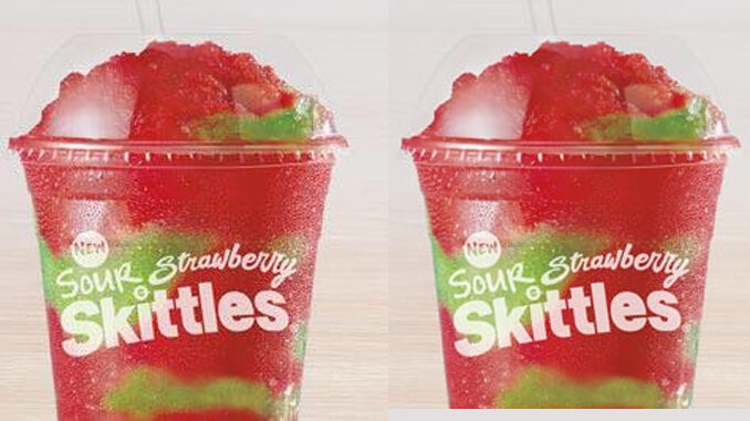 Taco Bell Adds New Sour Strawberry Skittles Freeze