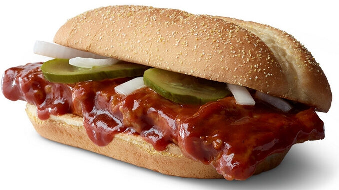 The McRib Is Back At McDonald's For 2019