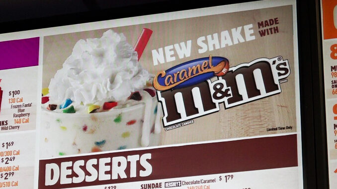 Burger King Introduces New Shake Made With Caramel M&M’S