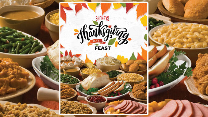 Shoney’s Serving ‘All You Care To Eat’ Thanksgiving Day Feast On November 28, 2019