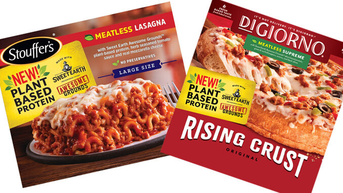 Digiorno And Stouffer’s Unveil New Plant-Based Products Made With Sweet Earth Awesome Grounds