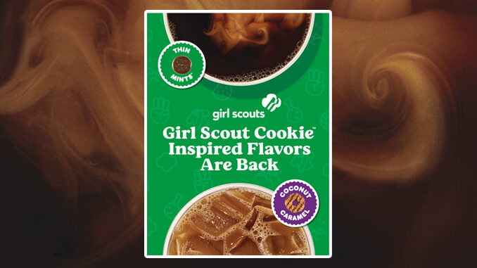 Girl Scout Cookie Inspired Coffee Flavors Returning To Dunkin' On January 1, 2020