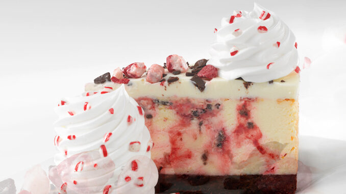 Peppermint Bark Cheesecake Is Back At The Cheesecake Factory For The 2019 Holiday Season